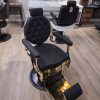 Herenstoel / Barbierstoel Roberto Gold Showroommodel