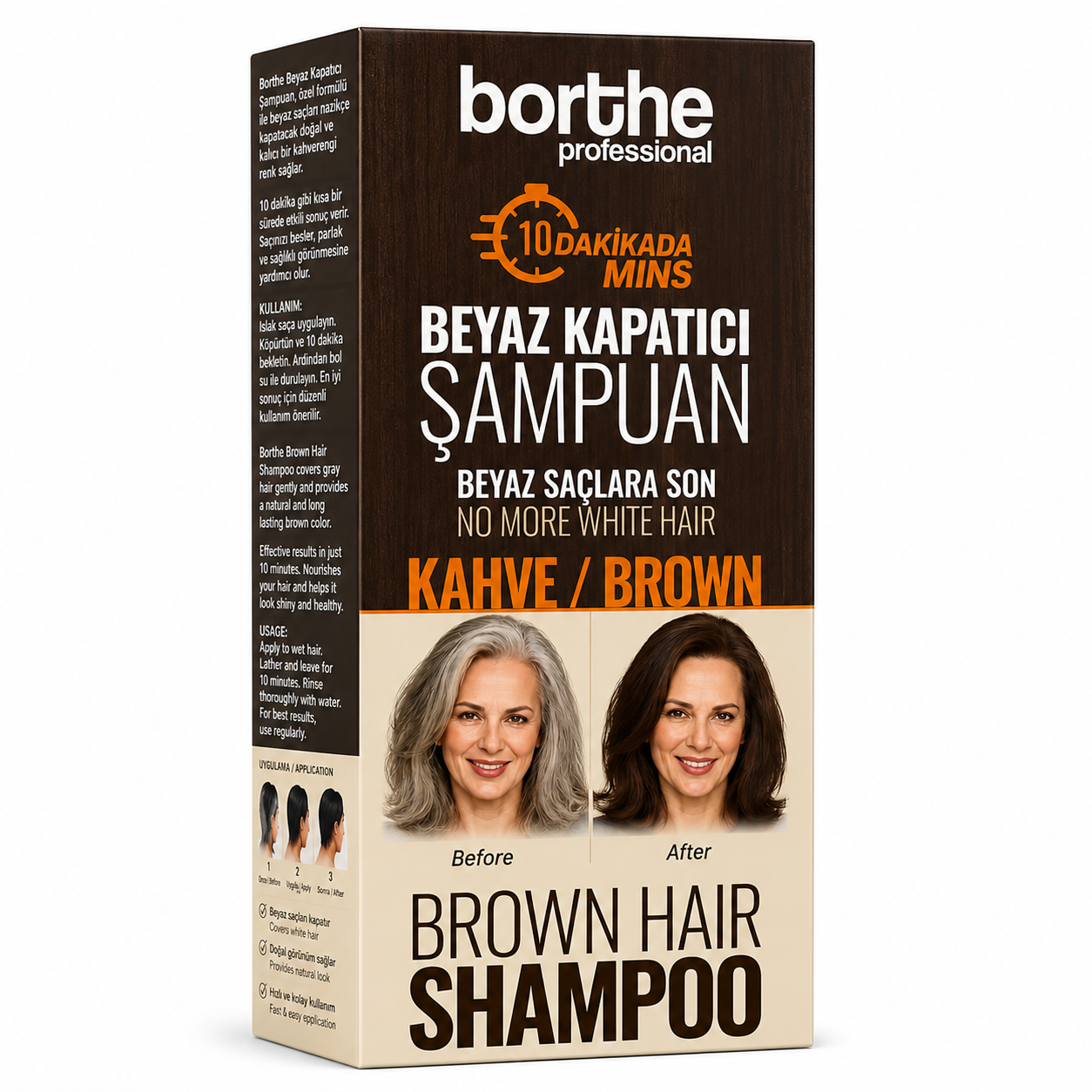 Borthe Professional Color Shampoo Brown 300ml