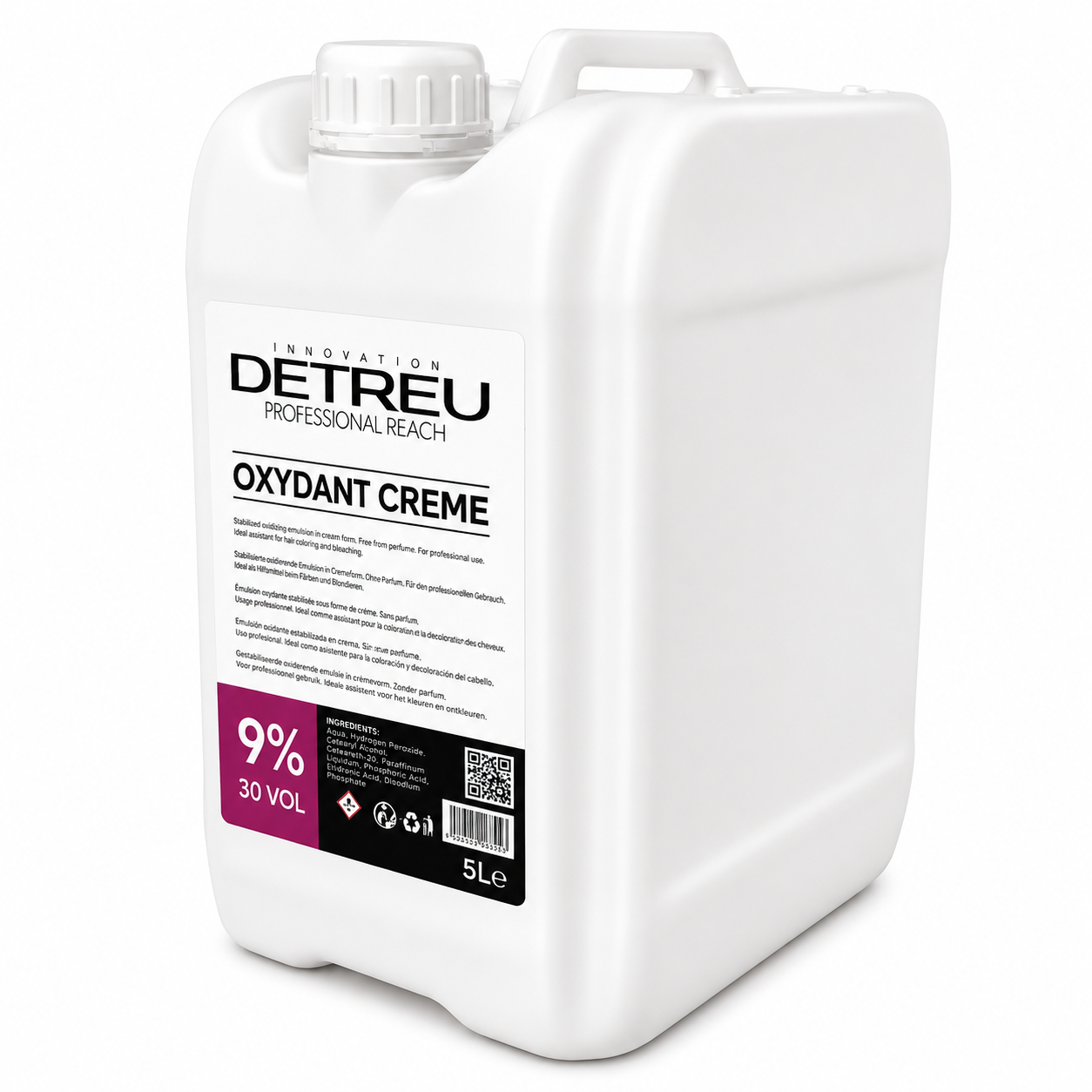 Detreu Oxydant Creme 9% 5 Liter Detreu Oxydant Creme 9% 5 Liter