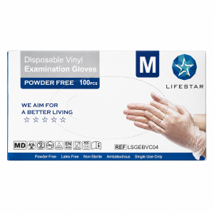 Lifestar Vinyl Handschoenen Maat M Transparant