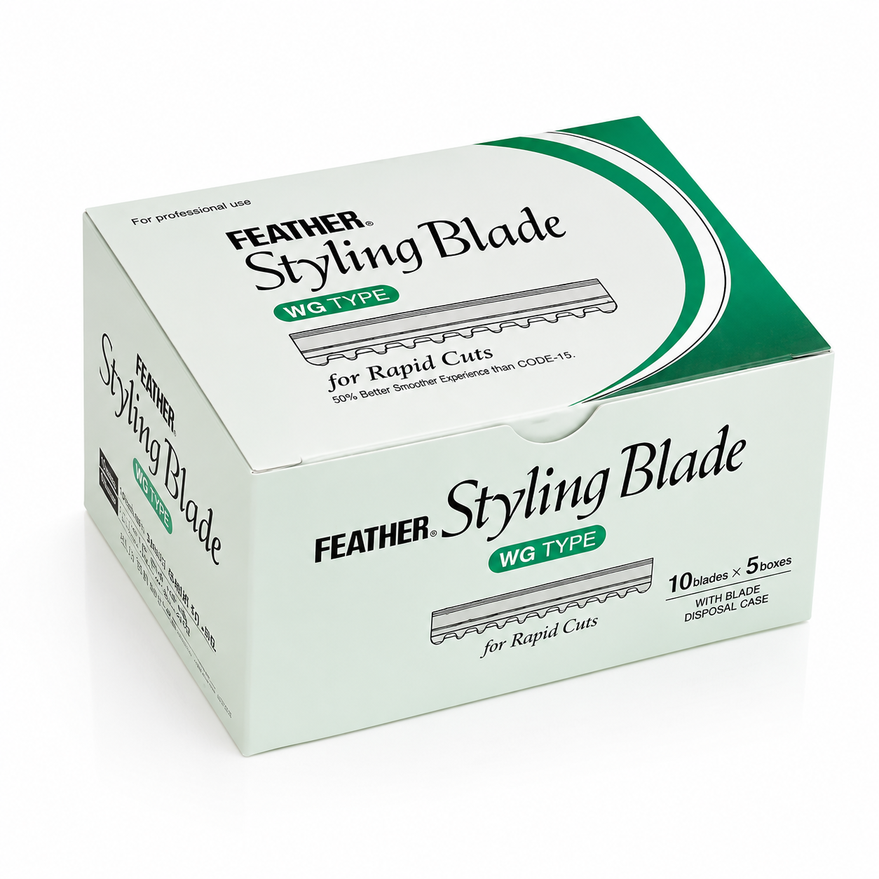 Feather Styling Blade WG type For Rapid Cuts 10blades x5