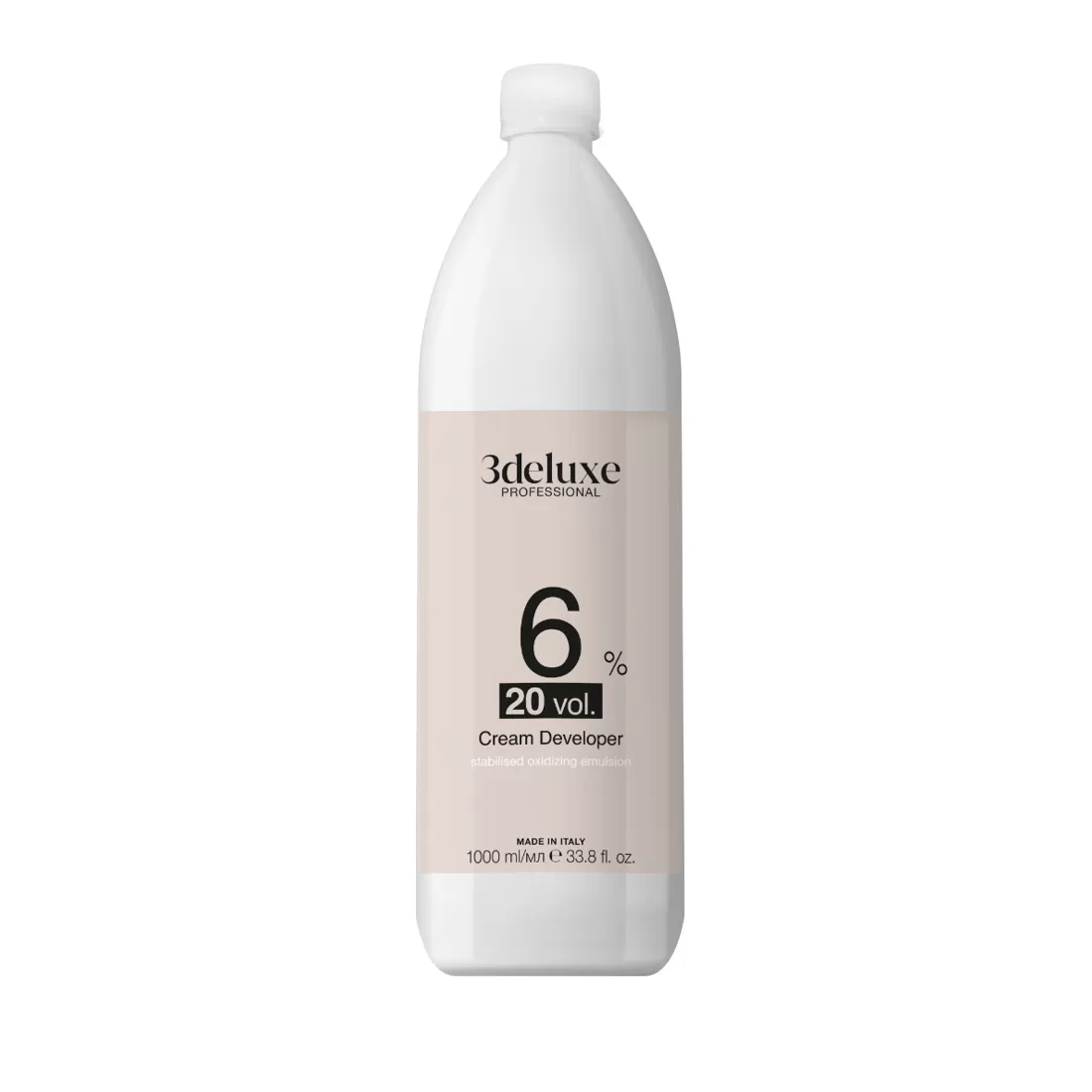 3DeLuxe Professional Cream Developer 6% 1000 ml NEW