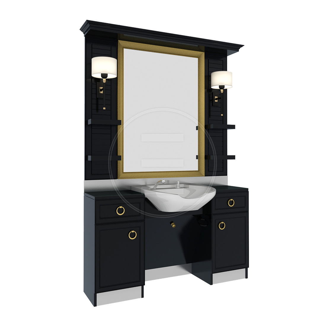 Barbier Unit Classic Man Gold