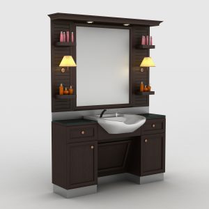 Barbier Unit Classic Man Lampshade Met Wasbak