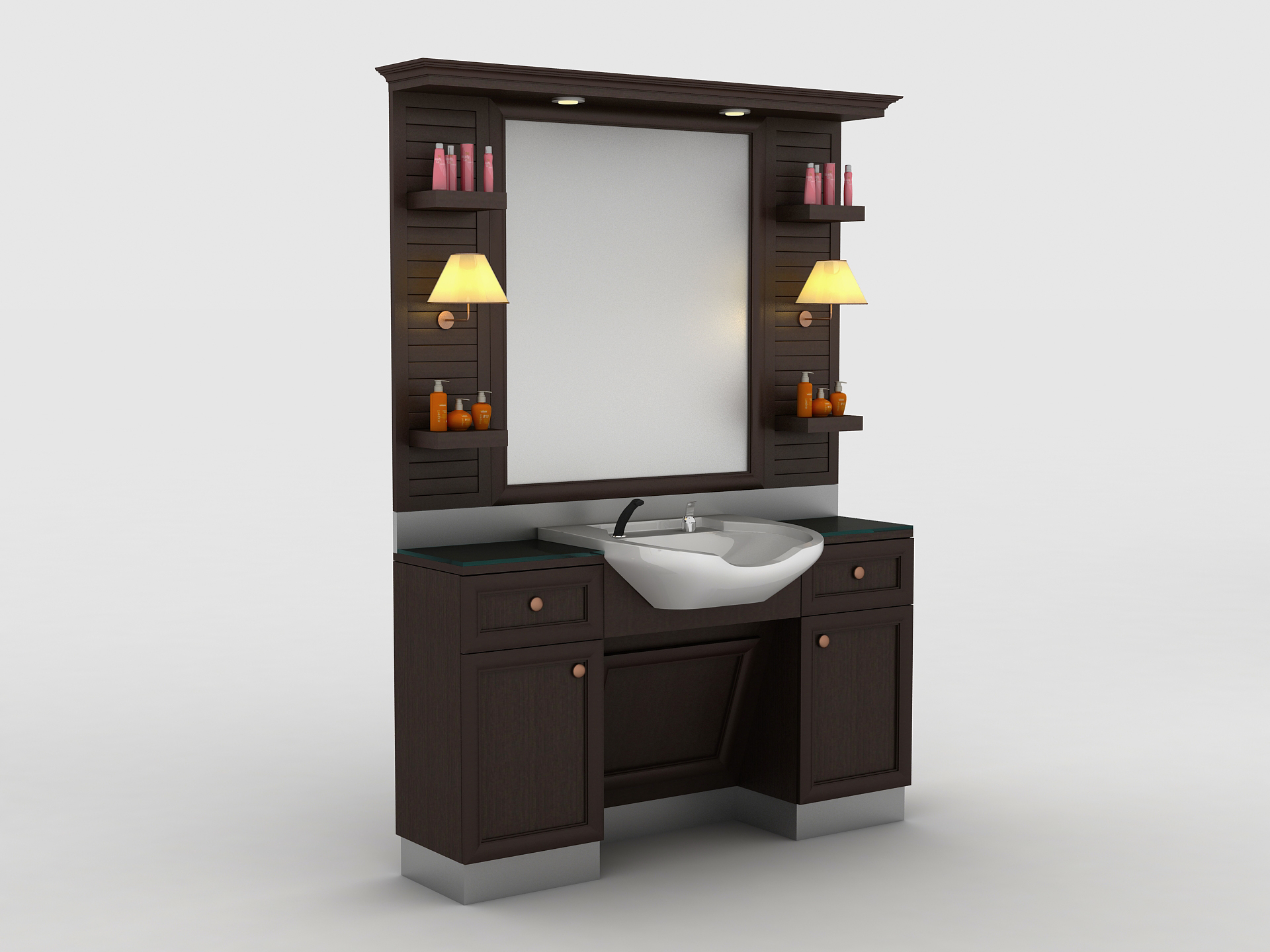 Barbier Unit Classic Man Lampshade Met Wasbak