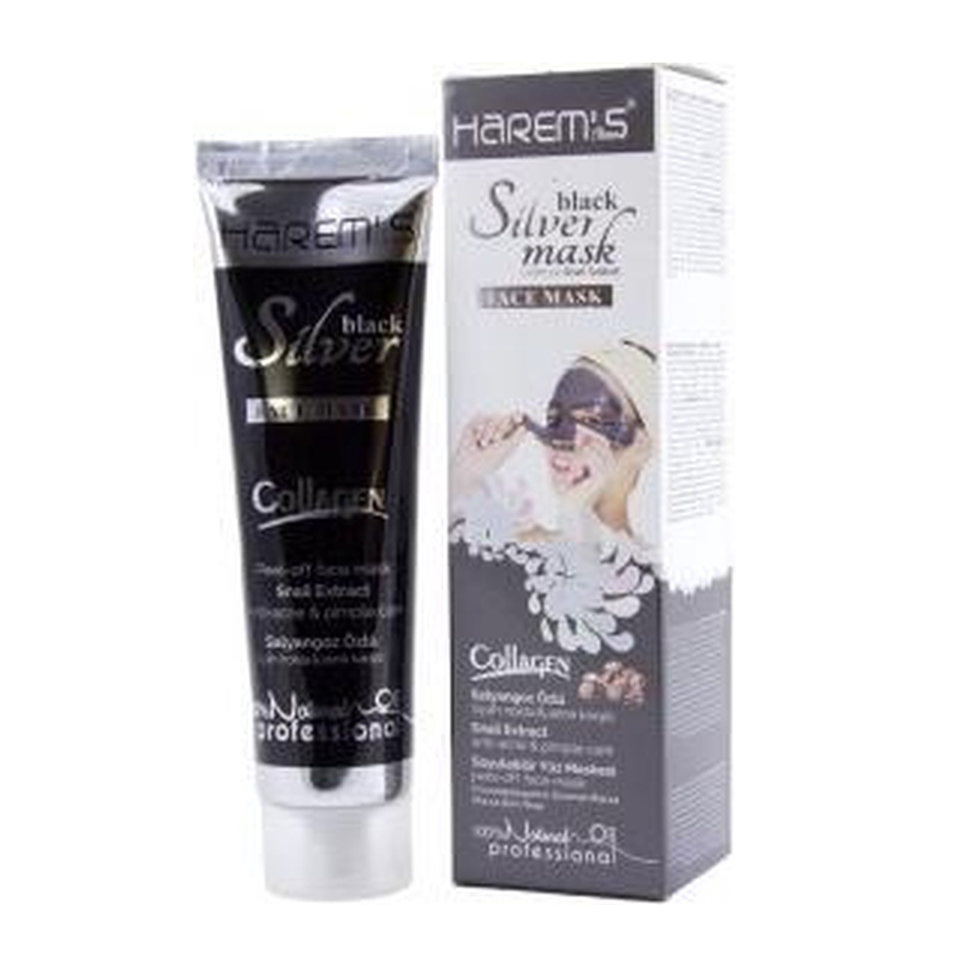 Harem’s Black Silver Face Mask 100ml