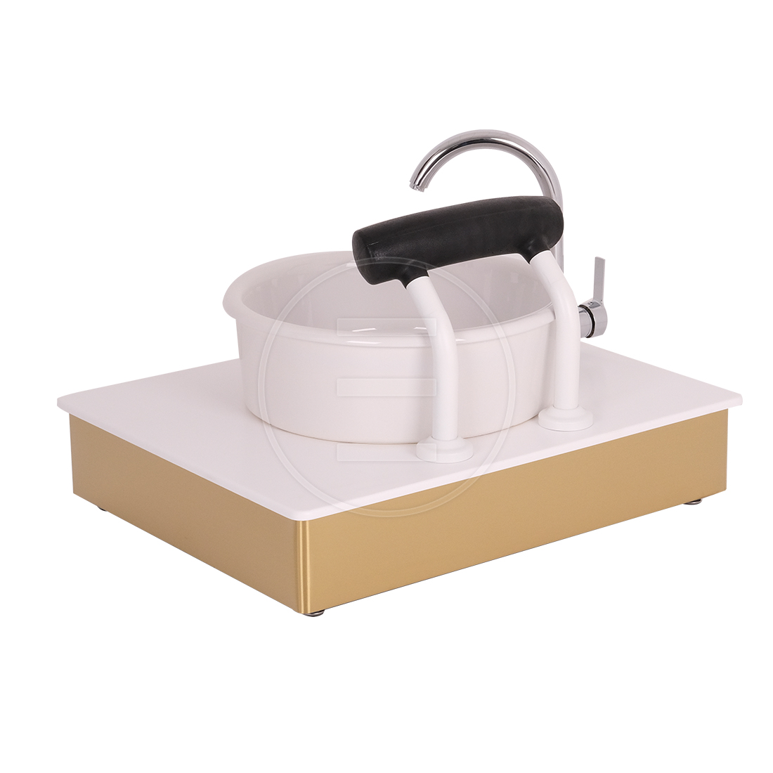 Pedicure Spa Basin Gold
