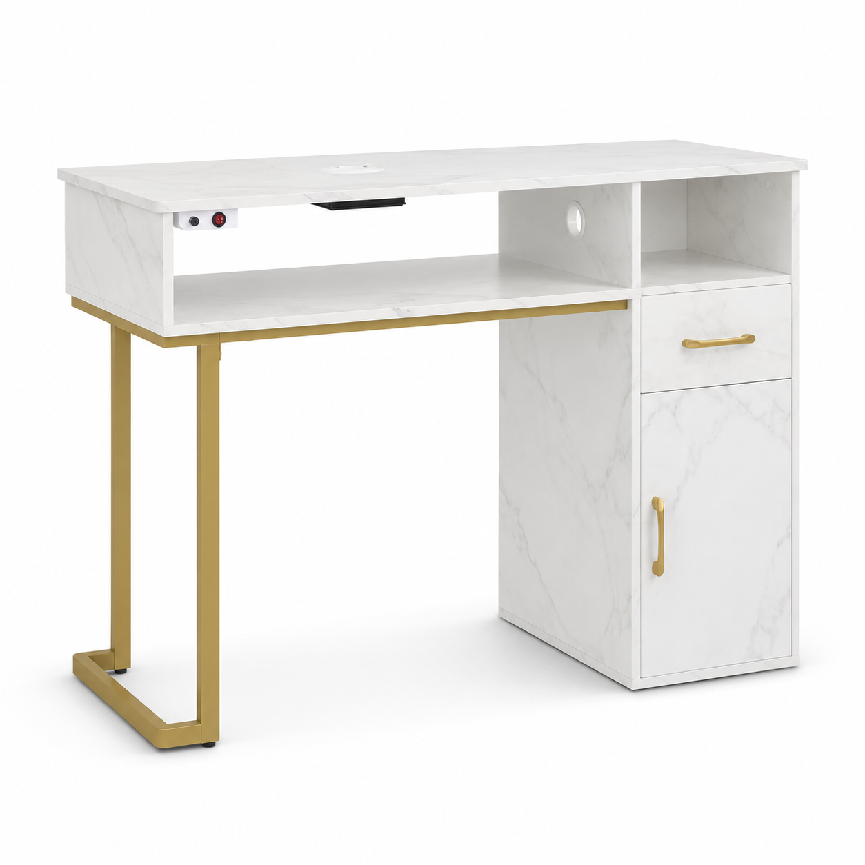 Manicure Tafel Marmer Wit DSS2491