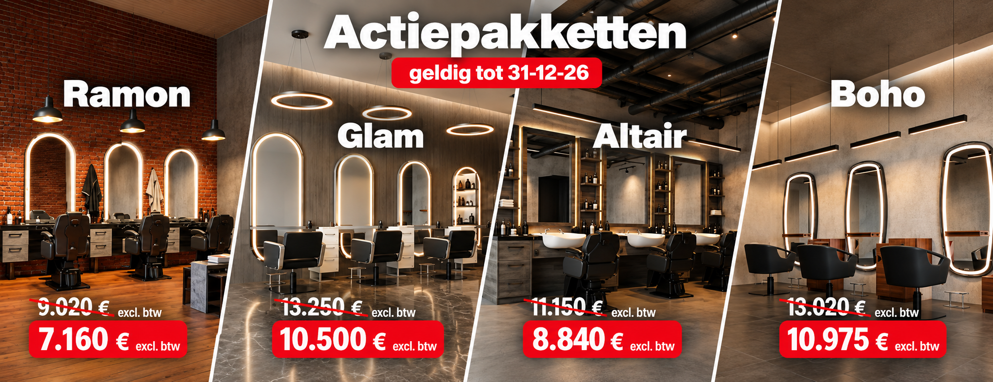 Actiepakketten voor stijlvolle salons