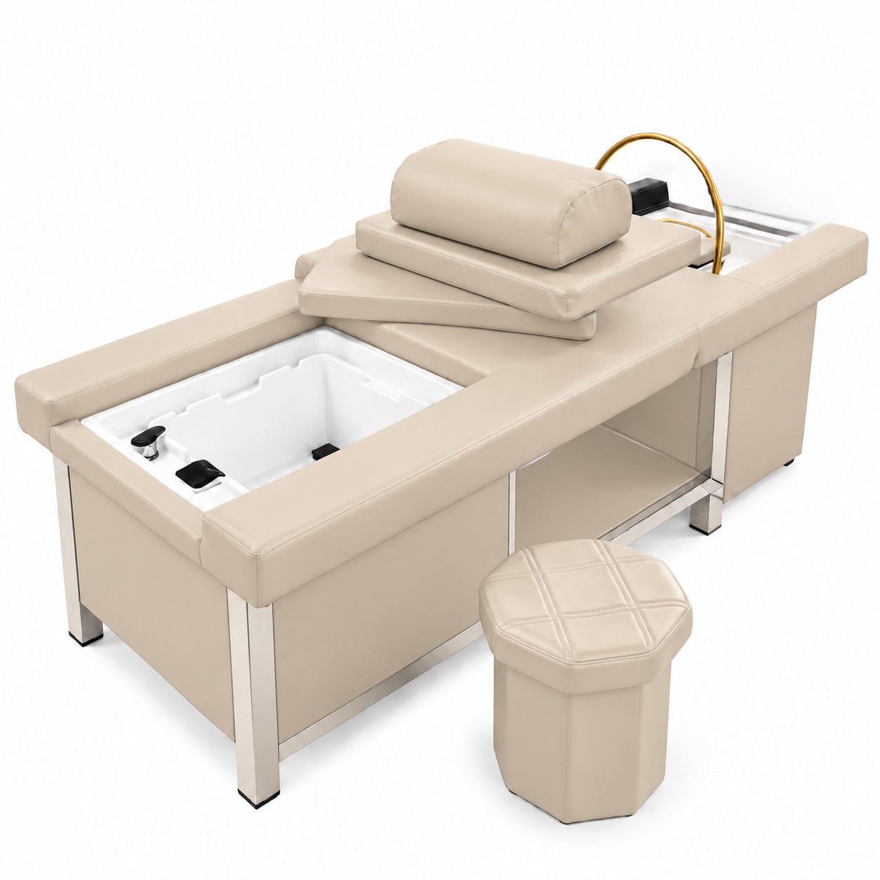 Head Spa DSS Pedicure Beige White Sink New