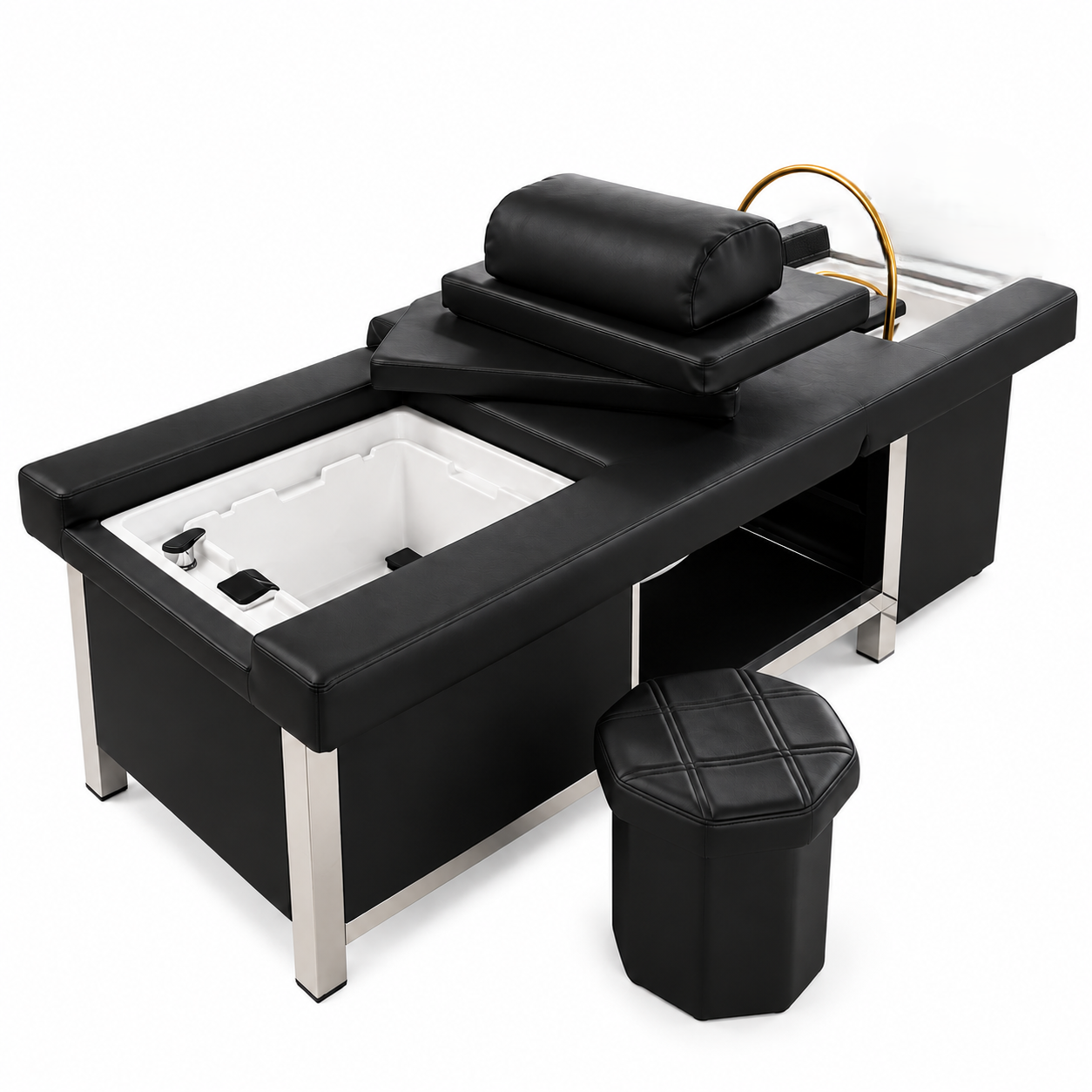 Head Spa DSS Pedicure Black White Sink New