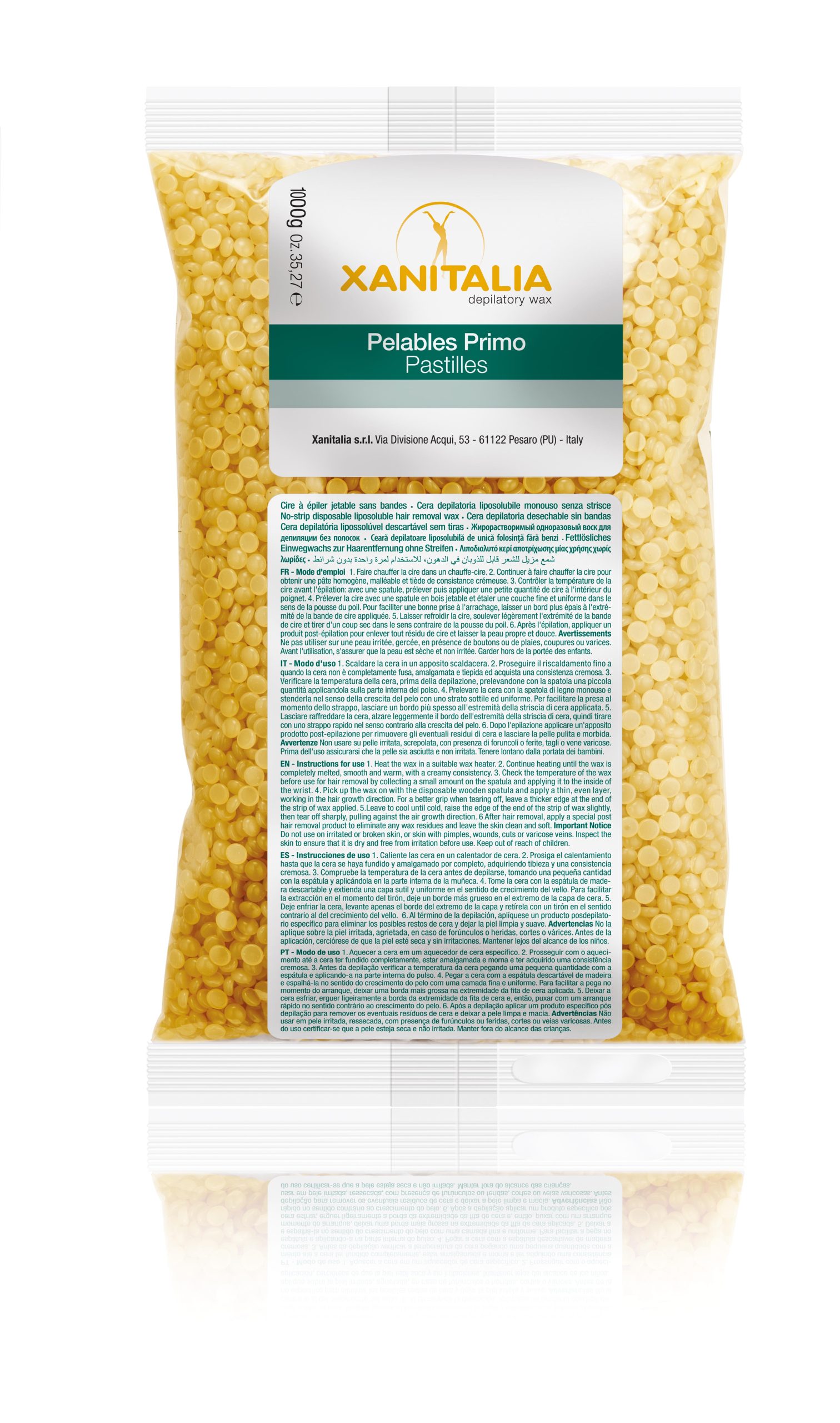 Xanitalia Pro Wax Parels Vanille 1kg